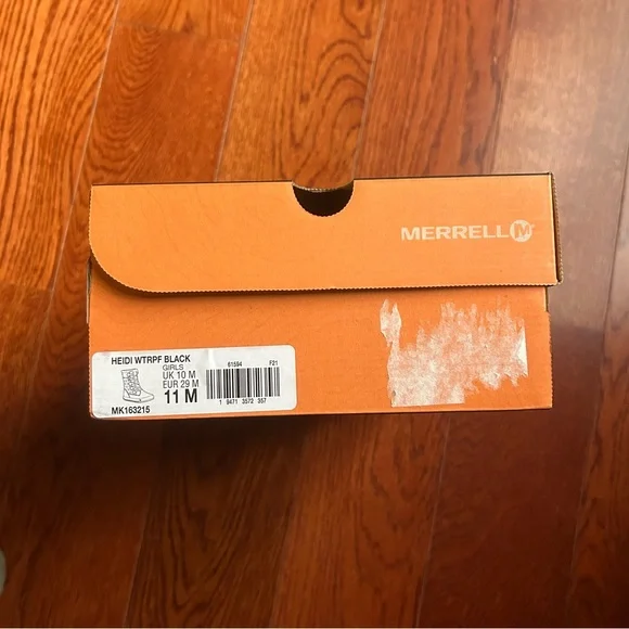 NWT MERRELL Heidi Waterproof Boot Size 11 Toddler Girl in Black - Picture 3 of 16